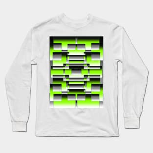 Neon- geometric abstract fade Long Sleeve T-Shirt